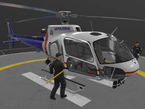 as-350 royal canadian mounted police animated 3D-Modell