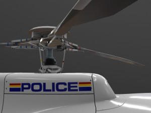 as-350 royal canadian mounted police animated 3D-Modell