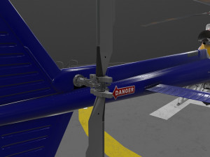 as-350 royal canadian mounted police animated 3D-Modell