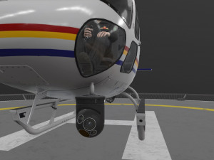 as-350 royal canadian mounted police animated 3D-Modell