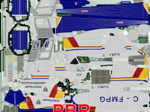 as-350 royal canadian mounted police animated 3D Model