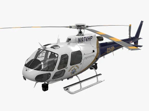 as-350 Каліфорнійський дорожній патруль 3D Модель