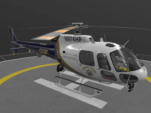 AS-350 California Highway Patrol --219-- 3D Model