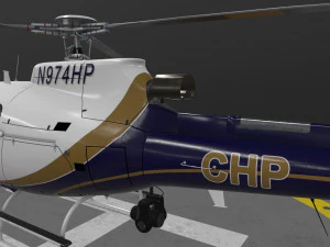 AS-350 California Highway Patrol --219-- 3D Model