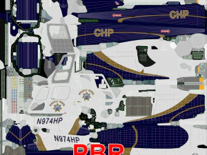 AS-350 California Highway Patrol --219-- 3D Model
