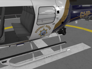 as-350 california highway patrol animated 3D Model