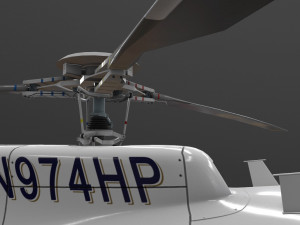 as-350 california highway patrol animated 3D Model