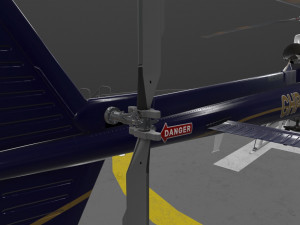as-350 california highway patrol animated 3D Model