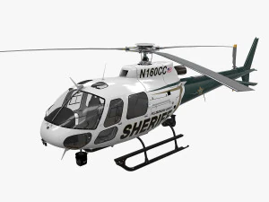 AS-350 希尔斯伯勒县警长 3D 模型