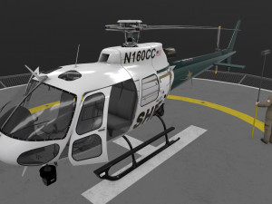 as-350 hillsborough county sheriff animated Modelo 3D
