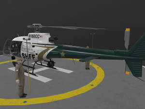 as-350 hillsborough county sheriff animated Modelo 3D