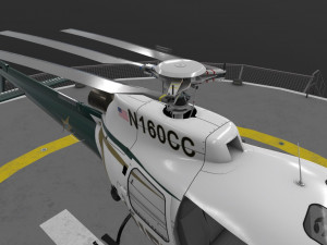 as-350 hillsborough county sheriff animated Modelo 3D