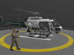 as-350 hillsborough county sheriff animated Modelo 3D