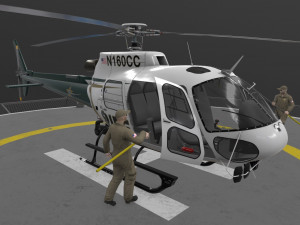 as-350 hillsborough county sheriff animated Modelo 3D