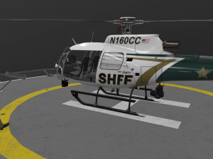 as-350 hillsborough county sheriff animated Modelo 3D