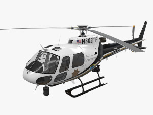 as-350 tulsa police 3D 模型