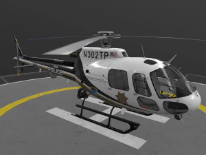 AS-350 Tulsa Police --216-- 3D Model