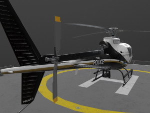 as-350 tulsa police 3D Model