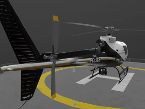 AS-350 Tulsa Police --216-- 3D Model
