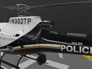 as-350 tulsa police 3D Model