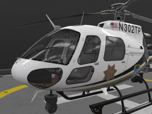 as-350 tulsa police 3D Model