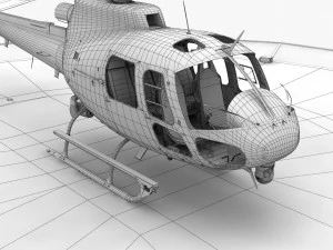 AS-350 Tulsa Police --216-- 3D Model