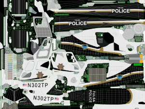 AS-350 Tulsa Police --216-- 3D Model