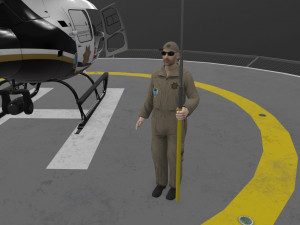 as-350 tulsa police animated 3D Model