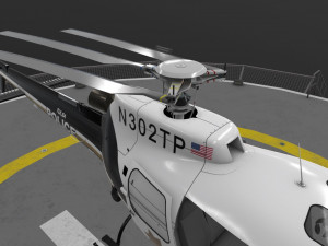 as-350 tulsa police animated 3D Model