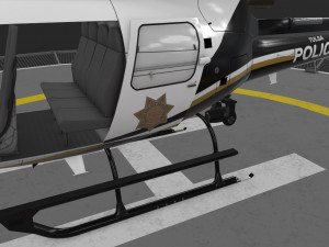 as-350 tulsa police animated 3D Model