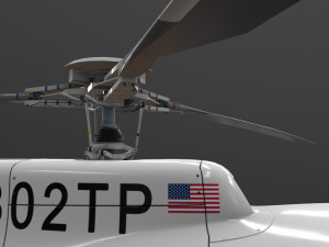 as-350 tulsa police animated 3D Model