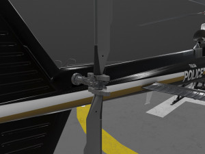as-350 tulsa police animated 3D Model