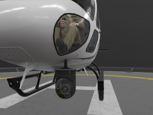 as-350 tulsa police animated 3D Model