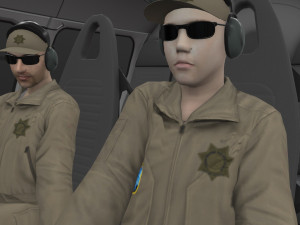as-350 tulsa police animated 3D Model