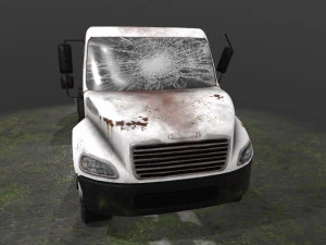 Abandoned Truck -133-- 3D Model