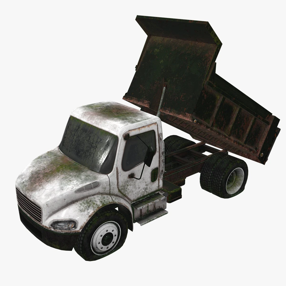 Abandoned Truck --135-- 3D Model .c4d .max .obj .3ds .fbx .stl .blend 