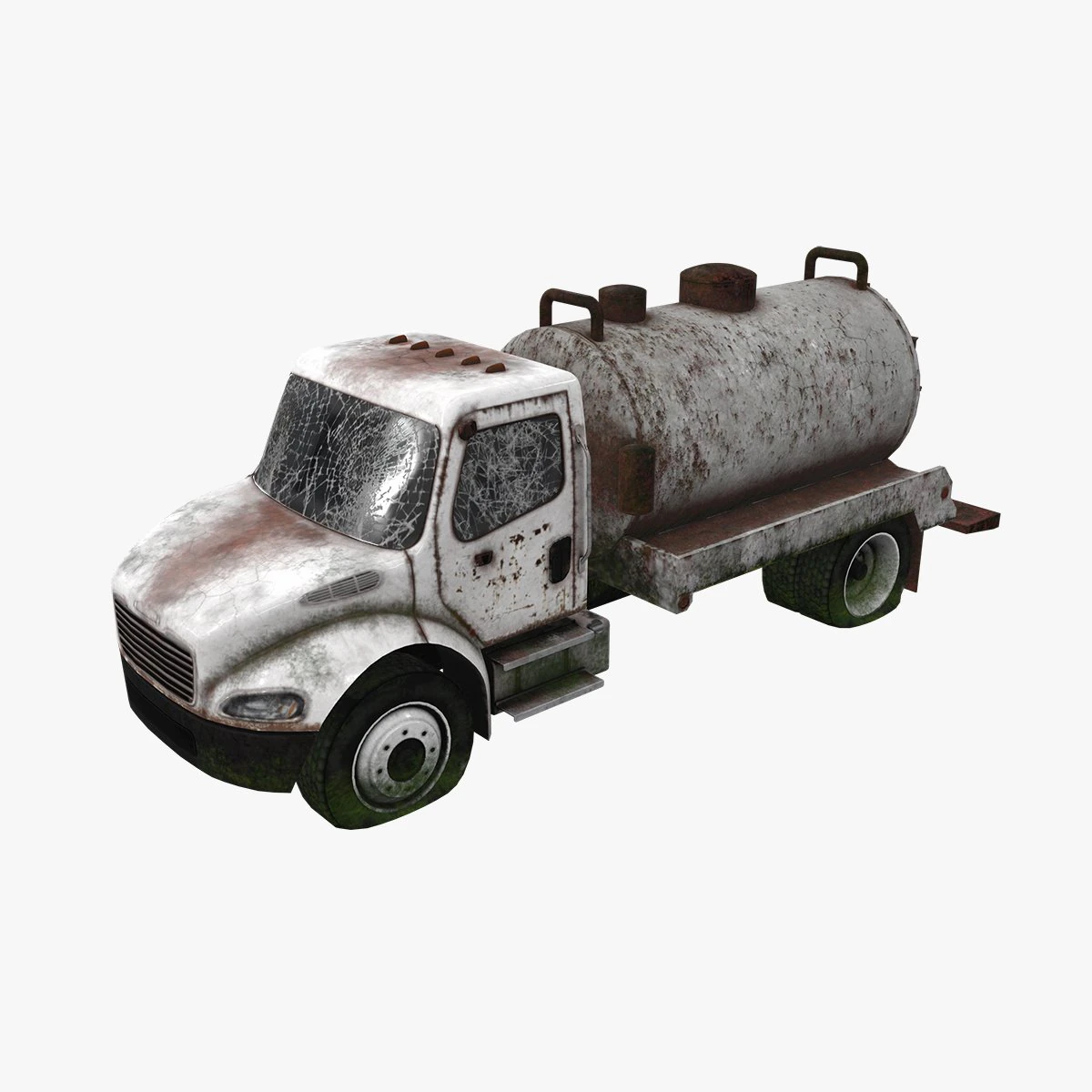 Abandoned Truck --136-- 3D Model .c4d .max .obj .3ds .fbx .stl .blend 