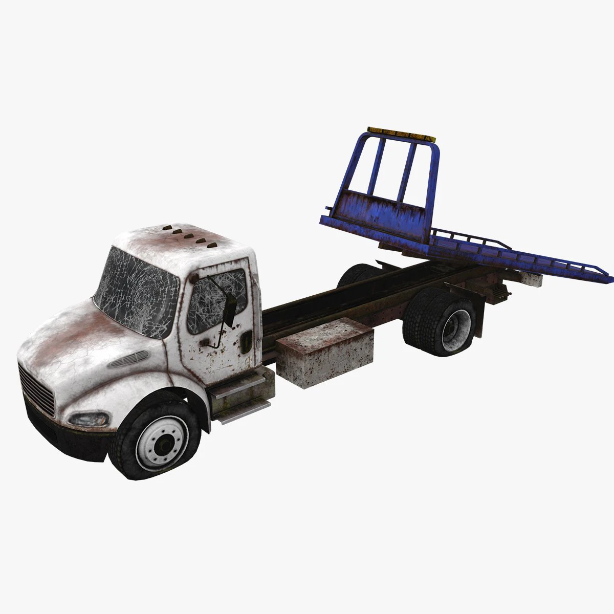 Abandoned Truck --137-- 3D Model .c4d .max .obj .3ds .fbx .stl .blend 