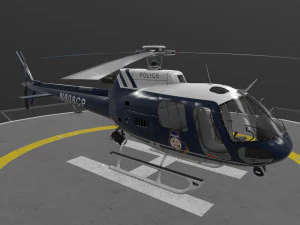 as-350 baltimore county police 3D Model