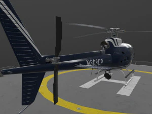 as-350 baltimore county police 3D Model