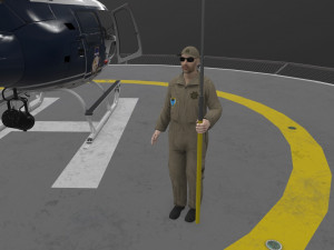 as-350 baltimore county police animated Modello 3D