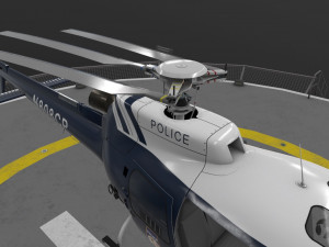 as-350 baltimore county police animated Modello 3D