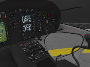 AS-350 ボルチモア郡警察のアニメーション 3Dモデル