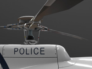 as-350 baltimore county police animated Modello 3D