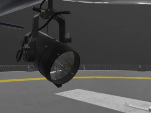 AS-350 ボルチモア郡警察のアニメーション 3Dモデル