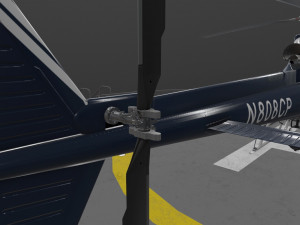 as-350 baltimore county police animated Modello 3D