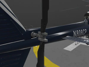 AS-350 ボルチモア郡警察のアニメーション 3Dモデル