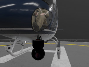 as-350 baltimore county police animated Modello 3D