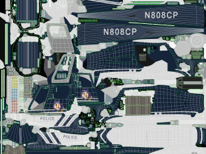as-350 baltimore county police animated Modello 3D