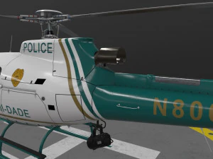 AS-350 Miami Dade Police --215-- 3D Model